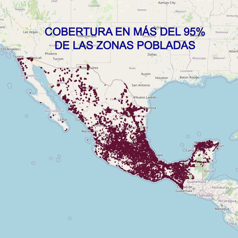 SIM fisica locale MESSICO - Dati/Chiamate/SMS illimitati per 30 giorni 