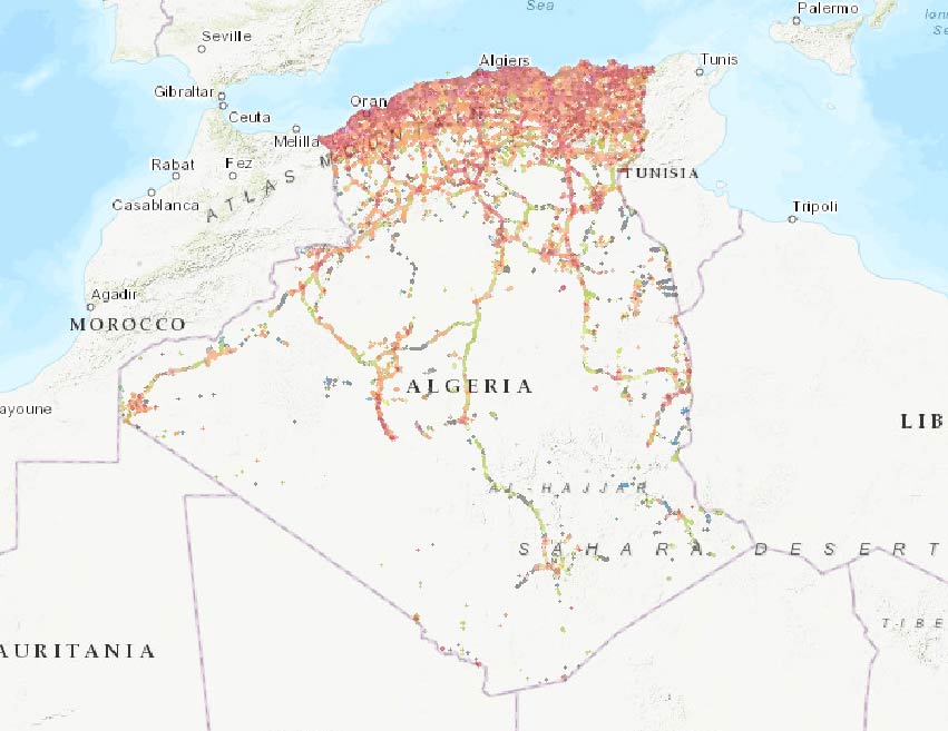 ALGERIA - SIM Card fisica con 1 GB di dati 