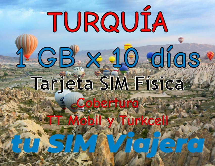 TURCHIA - SIM Card fisica con 1 GB di dati 