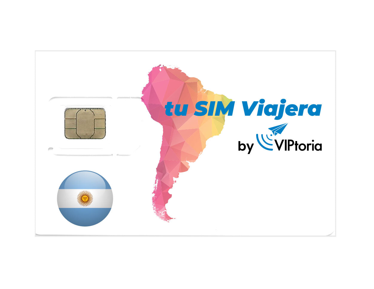 ARGENTINA - Tarjeta SIM Física con 1 GB de Datos