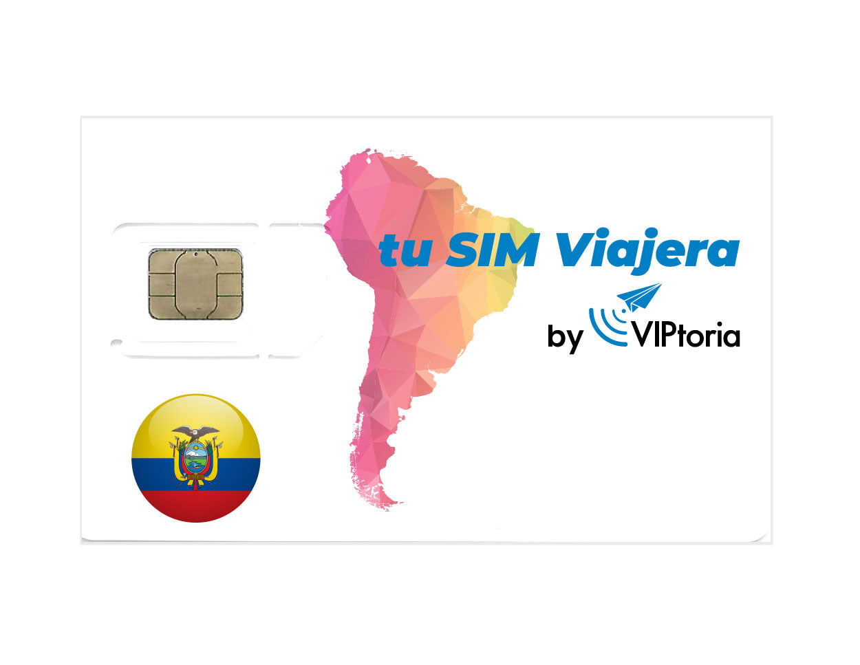 ECUADOR - Tarjeta SIM Física con 2 GB de Datos