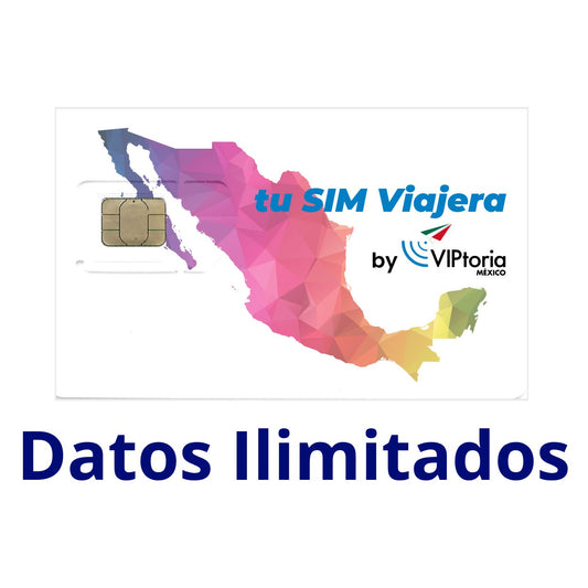 SIM fisica locale MESSICO - Dati/Chiamate/SMS illimitati per 30 giorni 