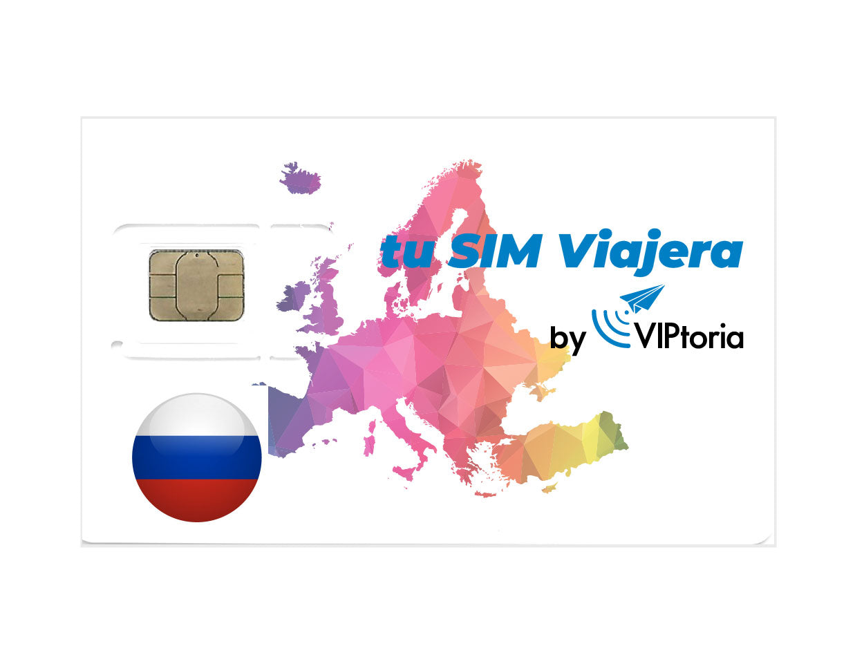 RUSIA - Tarjeta SIM Física con 2 GB de Datos