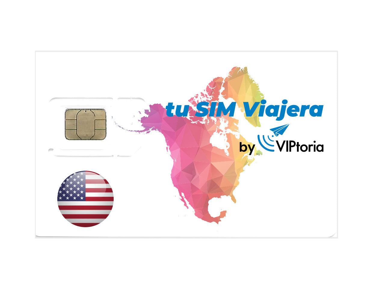 ESTADOS UNIDOS - Tarjeta SIM Física con 5 GB de Datos