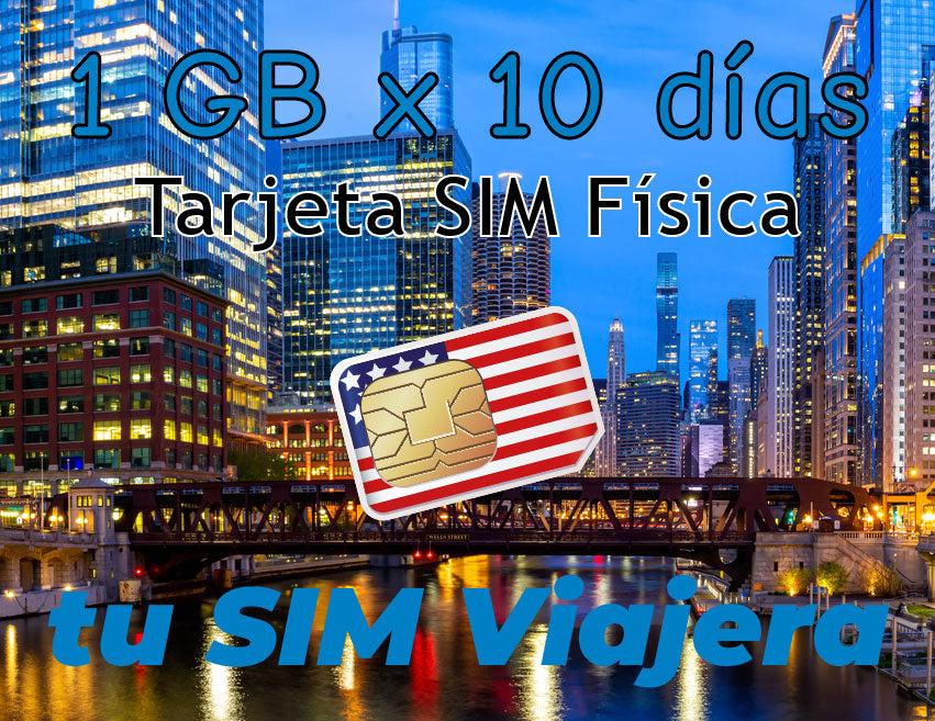 STATI UNITI - SIM Card fisica con 2 GB di Dati 